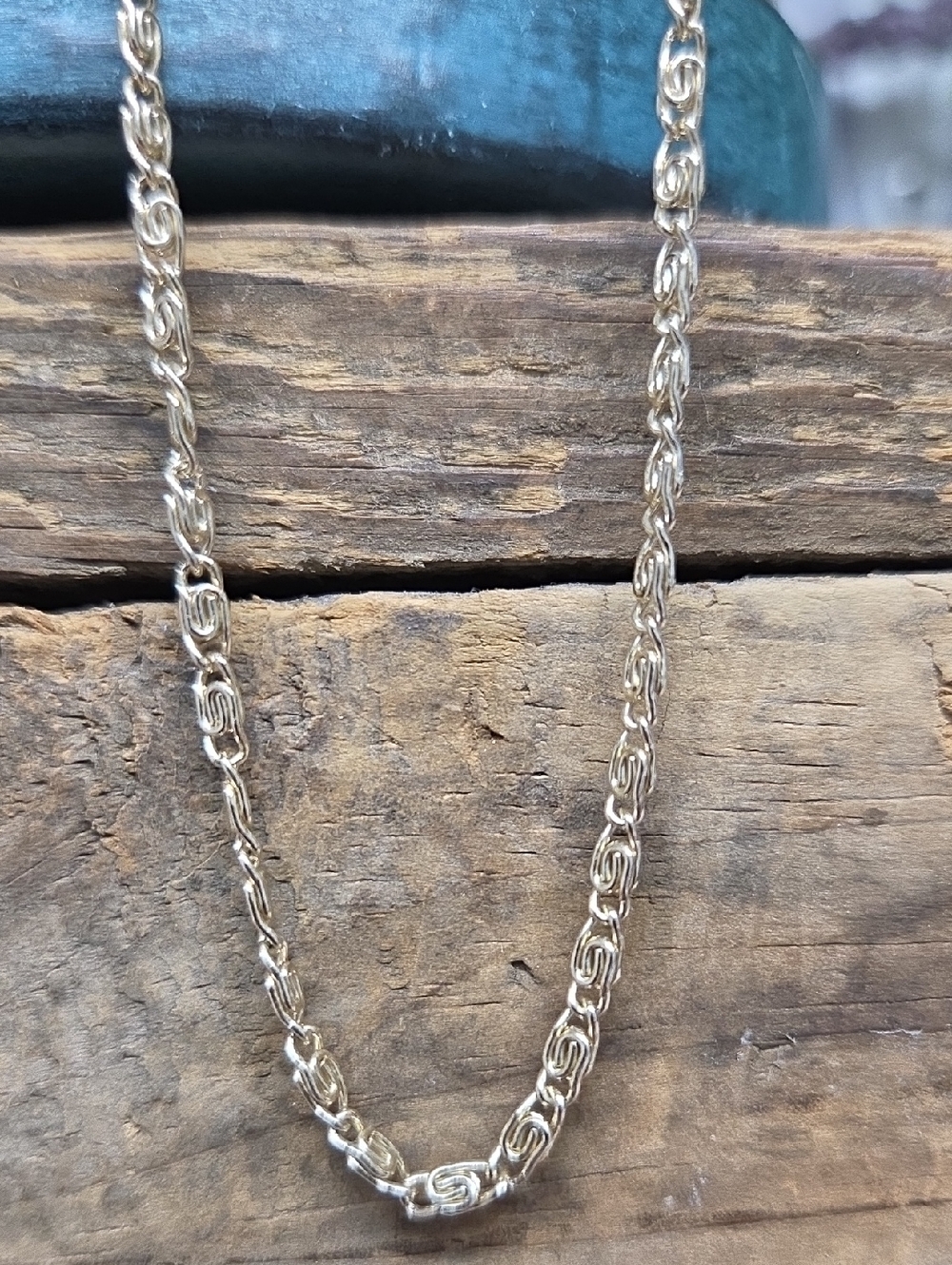 Vintage Delicate Signed Germany Link Necklace - Women's Jewelry